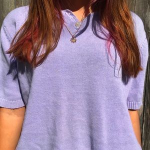 Purple wool tee shirt